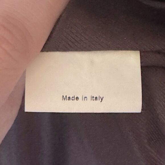 Vintage Handmade LUCIANO BARBERA Brown Nubuck Leather Quilted Full Zip Vest 54 - Picture 10 of 11